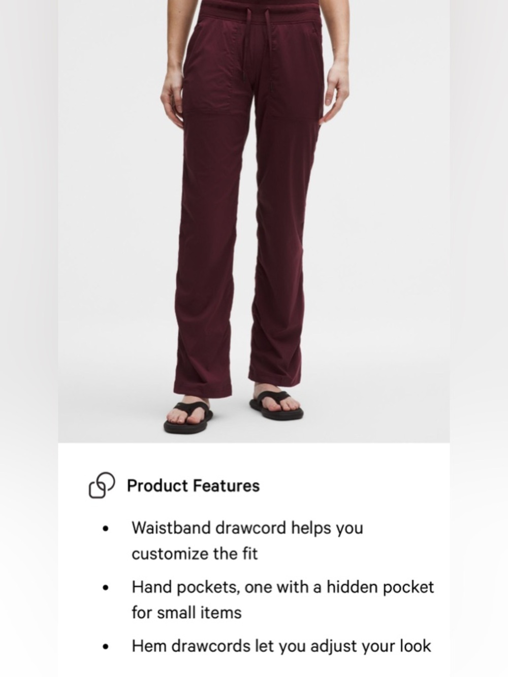lululemon athletica Women's studio mid-rise pants